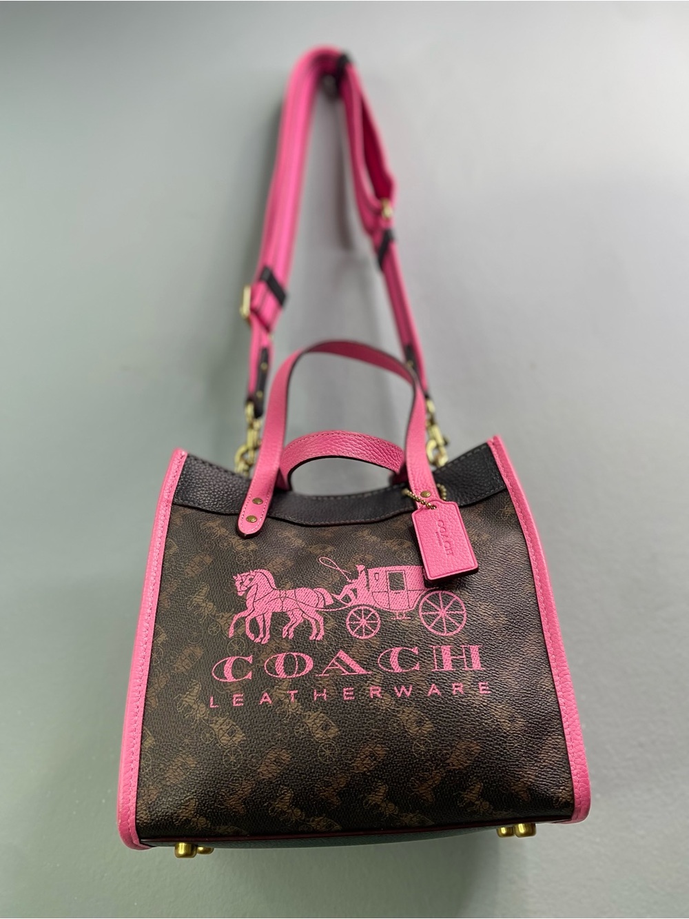 Coach Field Tote 22 in Truffle Petunia - Picture 5 of 15